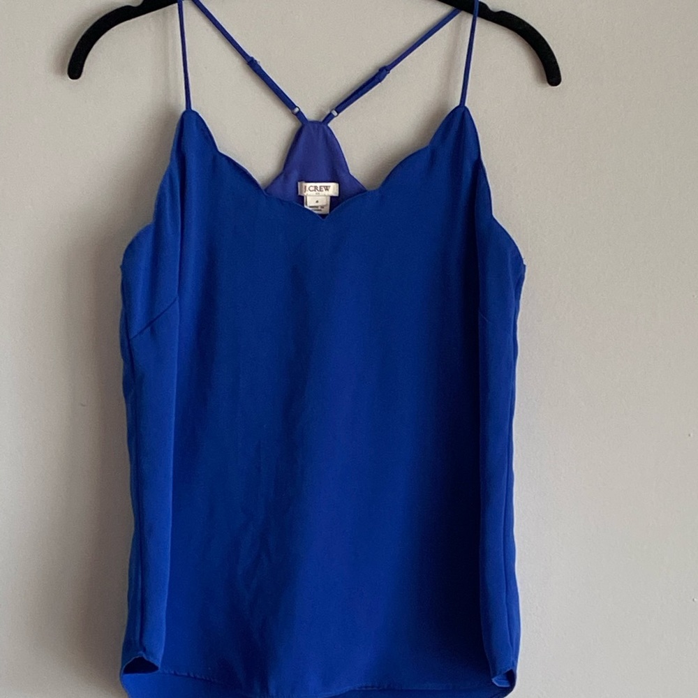 J.crew scalloped blouse